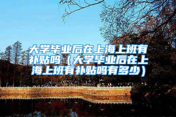 大學(xué)畢業(yè)后在上海上班有補貼嗎（大學(xué)畢業(yè)后在上海上班有補貼嗎有多少）