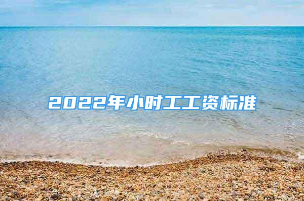 2022年小時工工資標(biāo)準(zhǔn)