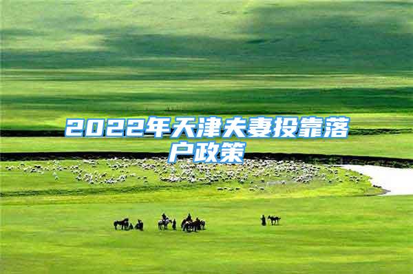 2022年天津夫妻投靠落戶政策