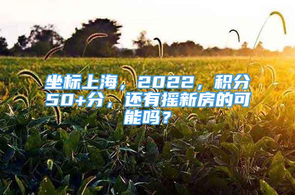 坐標(biāo)上海，2022，積分50+分，還有搖新房的可能嗎？