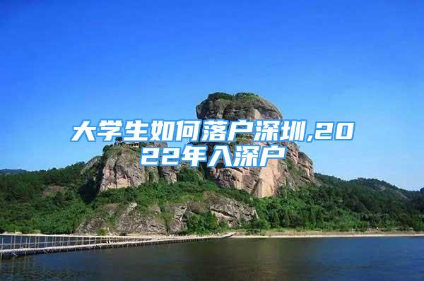 大學(xué)生如何落戶深圳,2022年入深戶