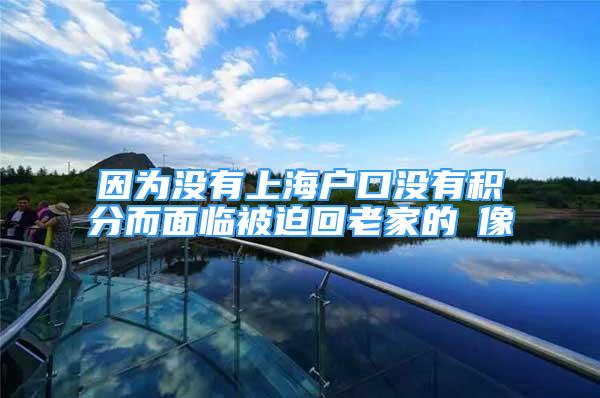 因為沒有上海戶口沒有積分而面臨被迫回老家的囧像