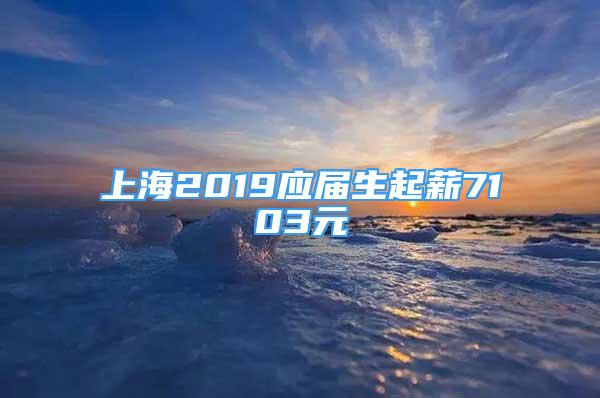 上海2019應(yīng)屆生起薪7103元