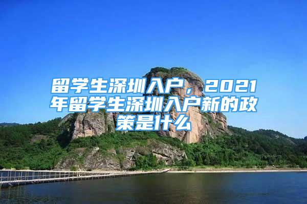 留學生深圳入戶，2021年留學生深圳入戶新的政策是什么