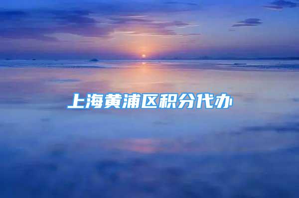 上海黃浦區(qū)積分代辦