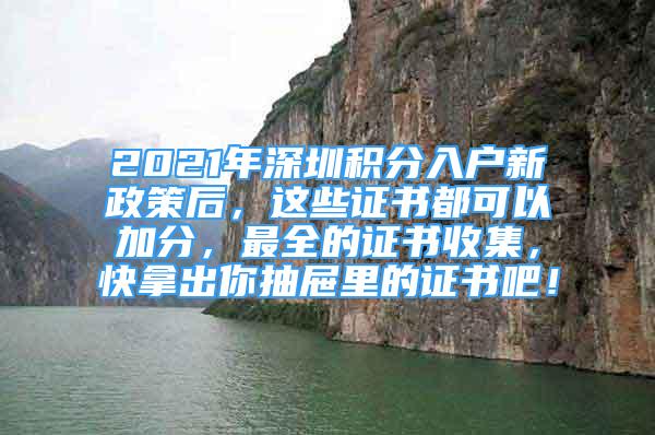 2021年深圳積分入戶新政策后，這些證書都可以加分，最全的證書收集，快拿出你抽屜里的證書吧！