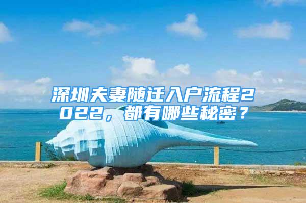 深圳夫妻隨遷入戶流程2022，都有哪些秘密？