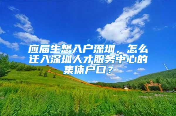 應(yīng)屆生想入戶深圳，怎么遷入深圳人才服務(wù)中心的集體戶口？