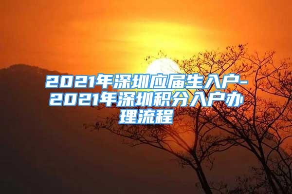 2021年深圳應(yīng)屆生入戶-2021年深圳積分入戶辦理流程