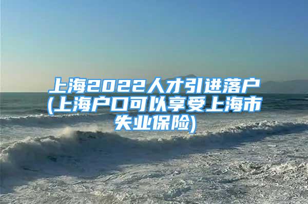 上海2022人才引進(jìn)落戶(上海戶口可以享受上海市失業(yè)保險(xiǎn))