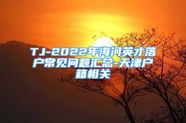 TJ-2022年海河英才落戶常見問題匯總-天津戶籍相關(guān)