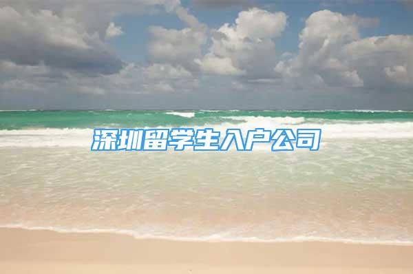 深圳留學(xué)生入戶(hù)公司