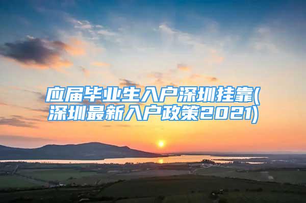 應屆畢業(yè)生入戶深圳掛靠(深圳最新入戶政策2021)