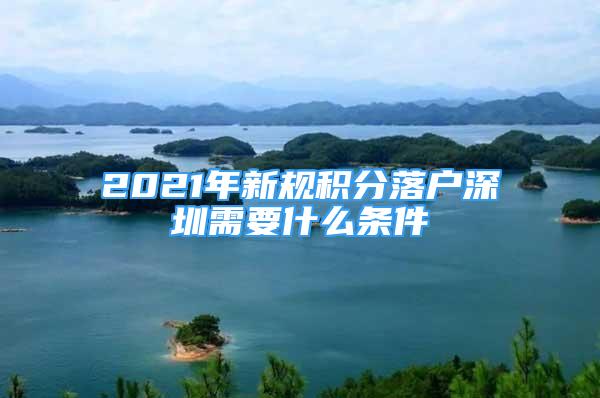 2021年新規(guī)積分落戶深圳需要什么條件