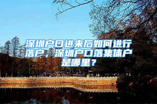 深圳戶口進來后如何進行落戶，深圳戶口落集體戶是哪里？