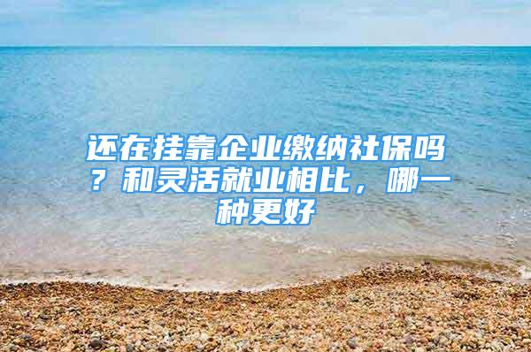 還在掛靠企業(yè)繳納社保嗎？和靈活就業(yè)相比，哪一種更好