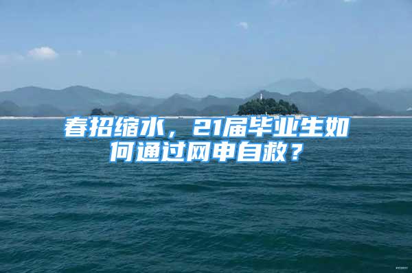 春招縮水，21屆畢業(yè)生如何通過網(wǎng)申自救？