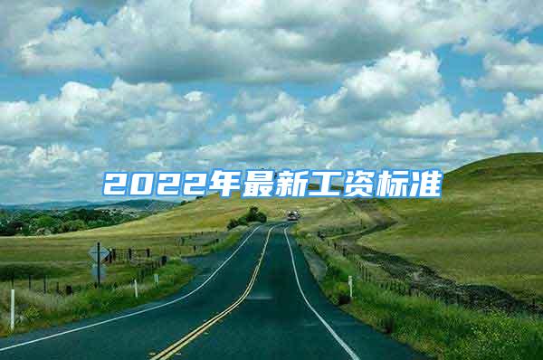 2022年最新工資標(biāo)準(zhǔn)