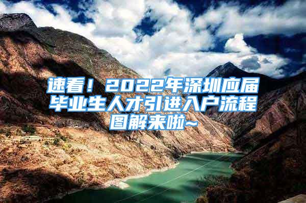 速看！2022年深圳應(yīng)屆畢業(yè)生人才引進(jìn)入戶流程圖解來(lái)啦~