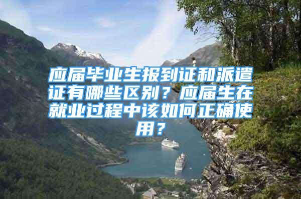 應(yīng)屆畢業(yè)生報到證和派遣證有哪些區(qū)別？應(yīng)屆生在就業(yè)過程中該如何正確使用？