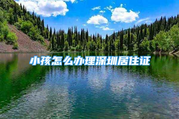 小孩怎么辦理深圳居住證