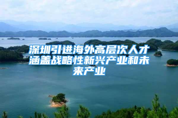 深圳引進(jìn)海外高層次人才涵蓋戰(zhàn)略性新興產(chǎn)業(yè)和未來(lái)產(chǎn)業(yè)