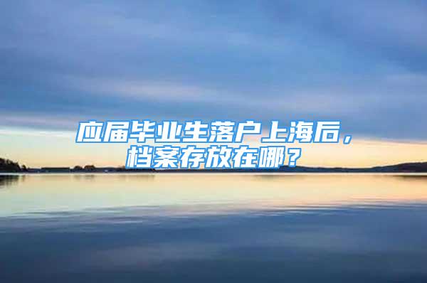 應(yīng)屆畢業(yè)生落戶上海后，檔案存放在哪？