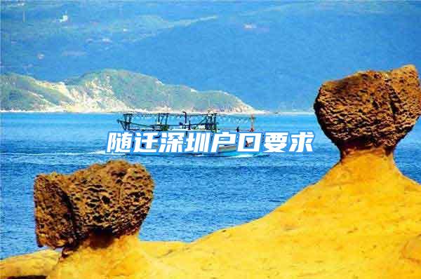 隨遷深圳戶口要求