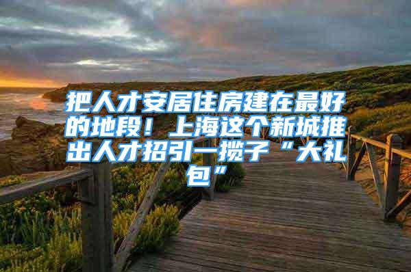 把人才安居住房建在最好的地段！上海這個(gè)新城推出人才招引一攬子“大禮包”