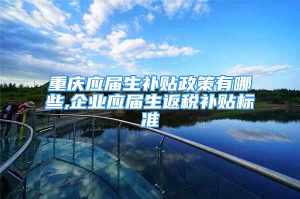 重慶應屆生補貼政策有哪些,企業(yè)應屆生返稅補貼標準