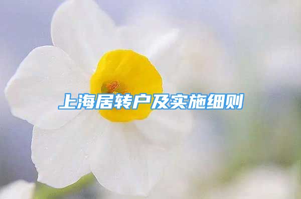 上海居轉(zhuǎn)戶及實(shí)施細(xì)則