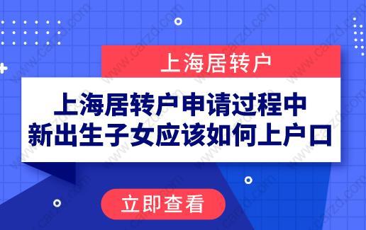 上海居轉(zhuǎn)戶申請過程中,新出生子女應(yīng)該如何上戶口