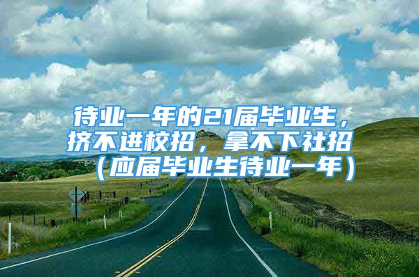 待業(yè)一年的21屆畢業(yè)生，擠不進(jìn)校招，拿不下社招（應(yīng)屆畢業(yè)生待業(yè)一年）