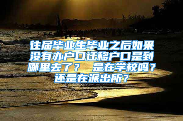 往屆畢業(yè)生畢業(yè)之后如果沒有辦戶口遷移戶口是到哪里去了？ 是在學(xué)校嗎？還是在派出所？