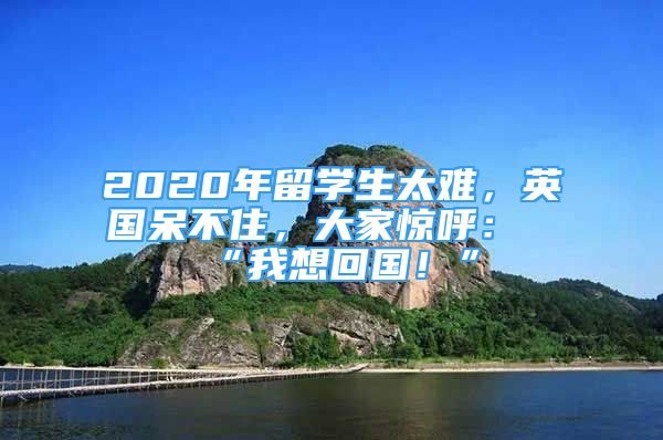 2020年留學生太難，英國呆不住，大家驚呼：“我想回國！”