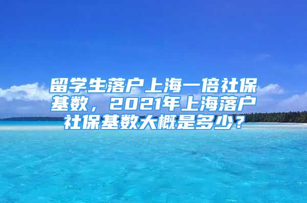 留學(xué)生落戶上海一倍社?；鶖?shù)，2021年上海落戶社?；鶖?shù)大概是多少？