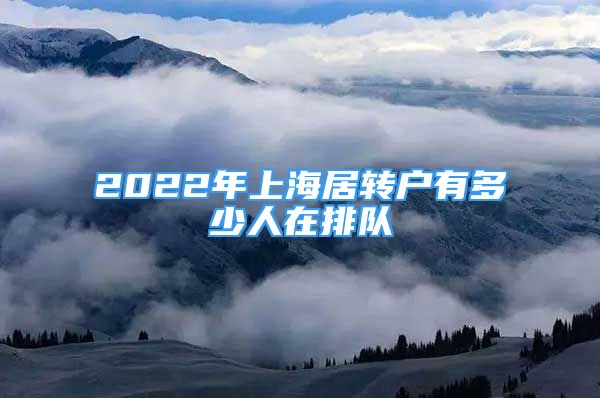 2022年上海居轉(zhuǎn)戶有多少人在排隊(duì)