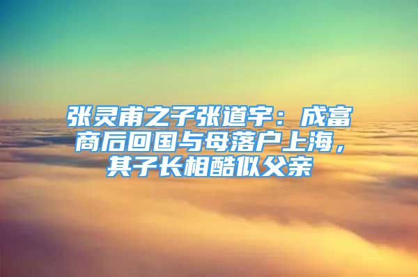 張靈甫之子張道宇：成富商后回國與母落戶上海，其子長相酷似父親