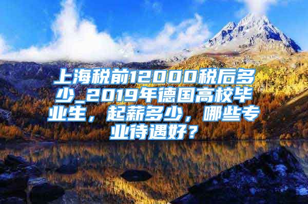 上海稅前12000稅后多少_2019年德國高校畢業(yè)生，起薪多少，哪些專業(yè)待遇好？