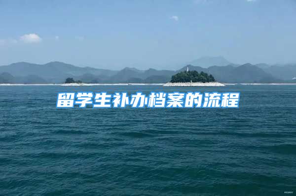 留學(xué)生補(bǔ)辦檔案的流程