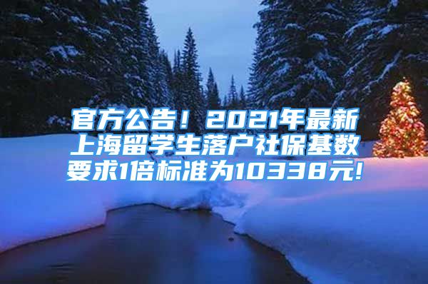 官方公告！2021年最新上海留學(xué)生落戶(hù)社?；鶖?shù)要求1倍標(biāo)準(zhǔn)為10338元!