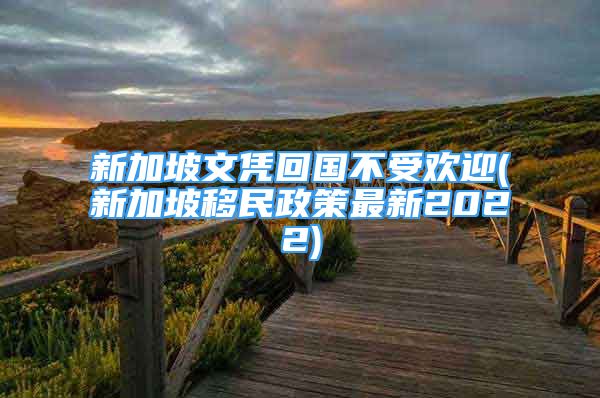 新加坡文憑回國(guó)不受歡迎(新加坡移民政策最新2022)