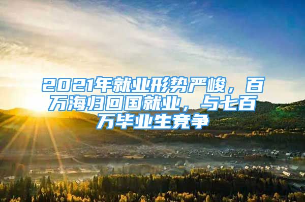 2021年就業(yè)形勢嚴(yán)峻，百萬海歸回國就業(yè)，與七百萬畢業(yè)生競爭