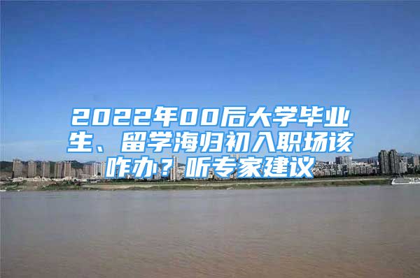 2022年00后大學(xué)畢業(yè)生、留學(xué)海歸初入職場(chǎng)該咋辦？聽(tīng)專家建議