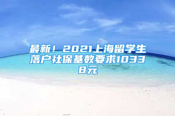 最新！2021上海留學(xué)生落戶社?；鶖?shù)要求10338元