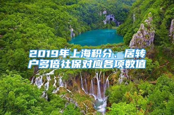 2019年上海積分、居轉(zhuǎn)戶多倍社保對(duì)應(yīng)各項(xiàng)數(shù)值