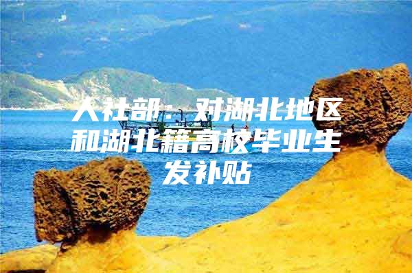 人社部：對(duì)湖北地區(qū)和湖北籍高校畢業(yè)生發(fā)補(bǔ)貼