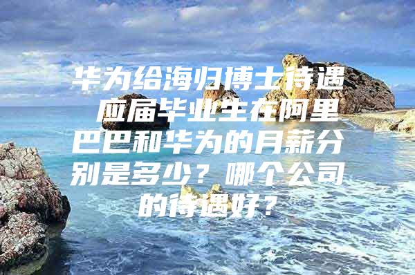 華為給海歸博士待遇 應(yīng)屆畢業(yè)生在阿里巴巴和華為的月薪分別是多少？哪個(gè)公司的待遇好？