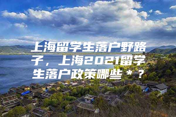 上海留學生落戶野路子，上海2021留學生落戶政策哪些＊？