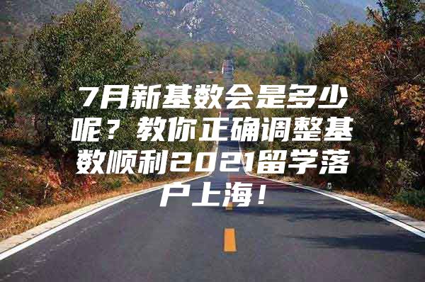 7月新基數(shù)會(huì)是多少呢？教你正確調(diào)整基數(shù)順利2021留學(xué)落戶上海！